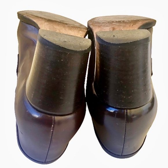 Calvin Klein Brown Leather Classic Pump Vintage '96 with Box - Picture 10 of 13